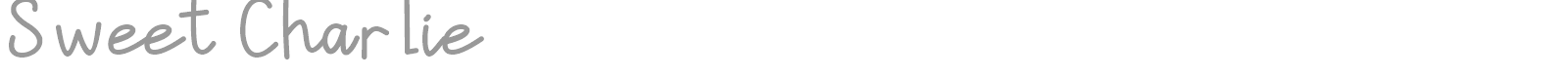 Sweet Charlie font preview